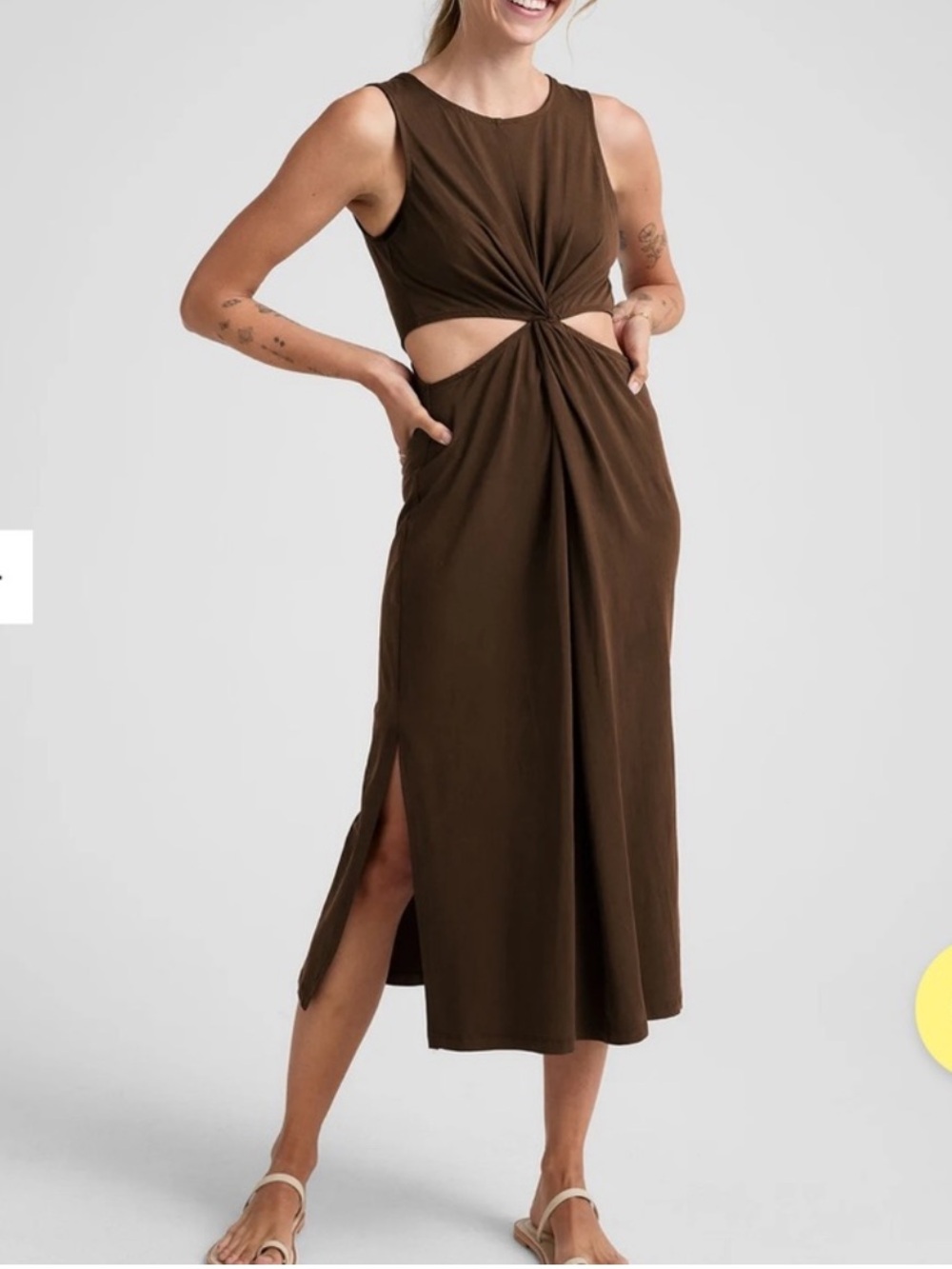 NWT Beyond Yoga Around the World Front Twist Dress